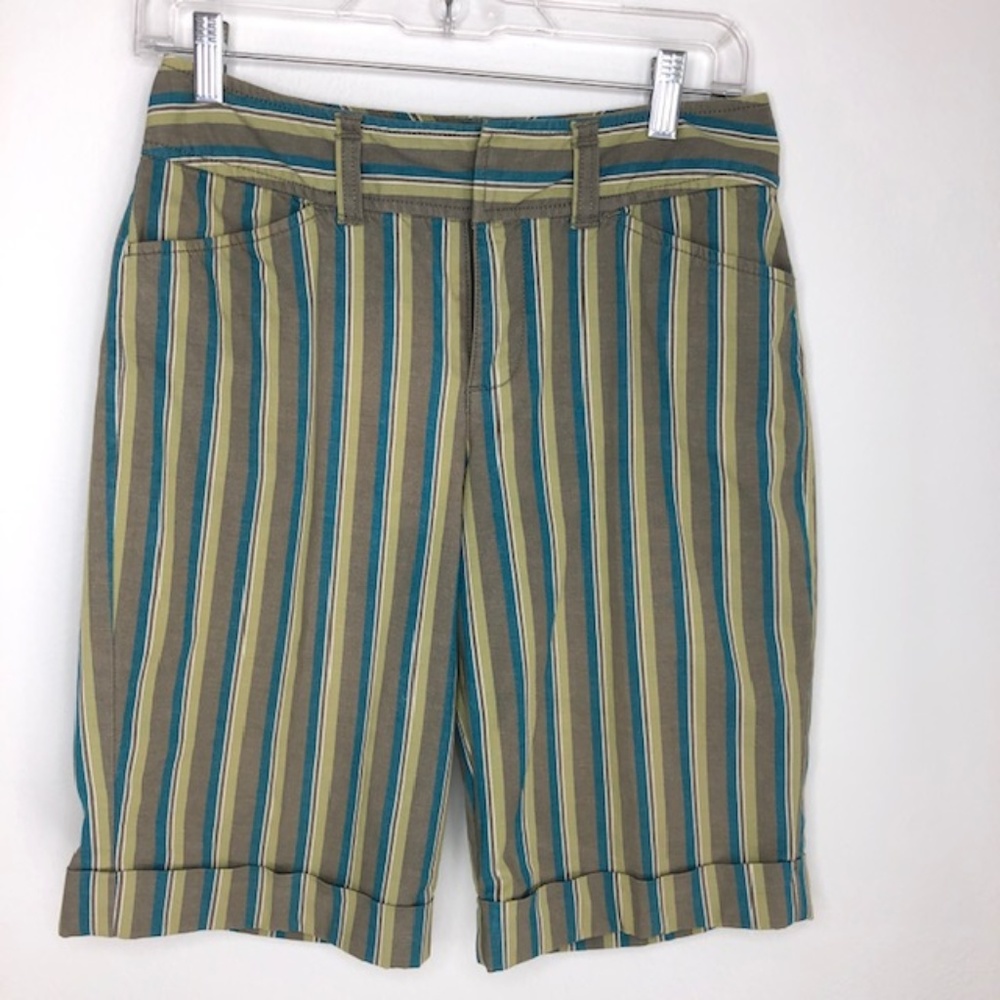 Nie & Zoe Striped Bermuda Shorts 4